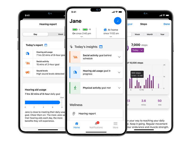 Hear Share App Screens